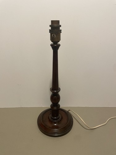 Vintage wooden lamp base - vintage,