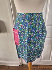 Vintage New Old Stock 1950's/60's Original Floral  Cotton Apron Reto Style 