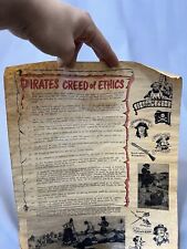 Pirate's Creed of Ethics Reproduction Poster Historical Document Company (1974)