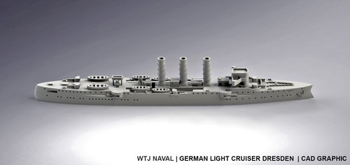 Sms dresden ww1 german light - sms,
