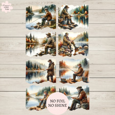 8 Old Man Fisherman Fishing