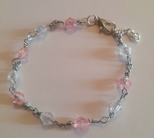 Handmade silver chain beaded - handmade,