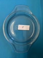 Small Round Vtg Pyrex Casserole Lid No . 21 H 16.2 Cm Diameter 