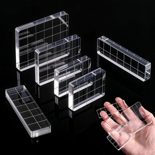 6pcs with grid lines clear - 6pcs,