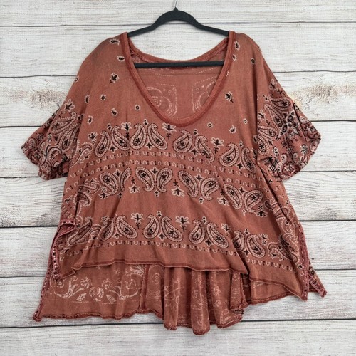 Free people top womens rust - womens, xs