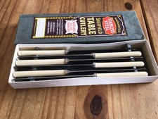 Vintage Stainless Steel Dessert Butter Knives Made In Sheffield
