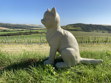 Cat Statue Patio Garden Home  Ornament Decoration Animal Lover Art Project Gift