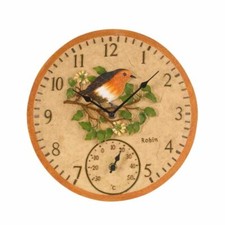Robin Clock 12in Detailed