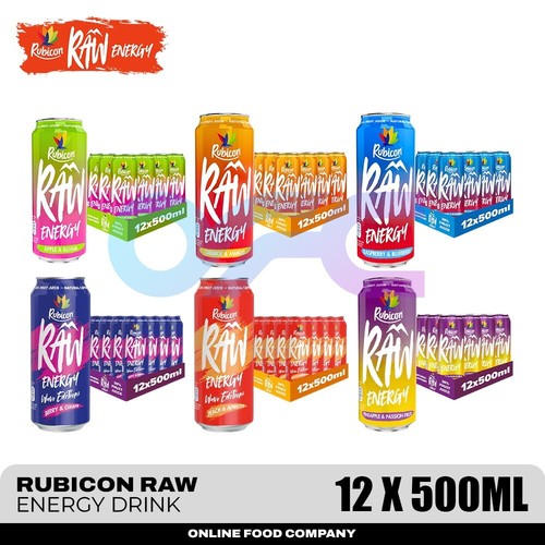 Rubicon raw energy drinks - rubicon,