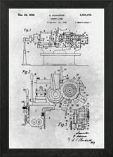 No513 Turret Lathe Framed Wall