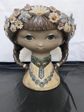 Lladro Girl’s Head Vase