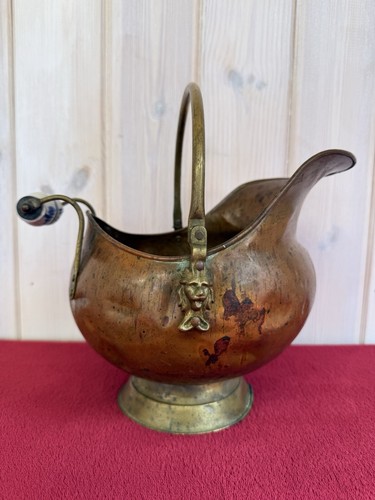 Small antique metal gold brass - metal,