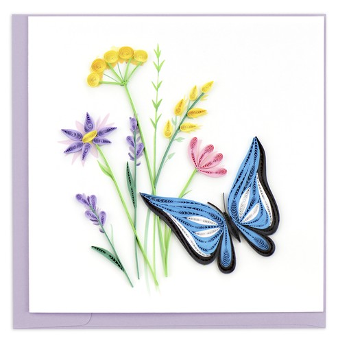 Quilling blue butterfly - quilling,
