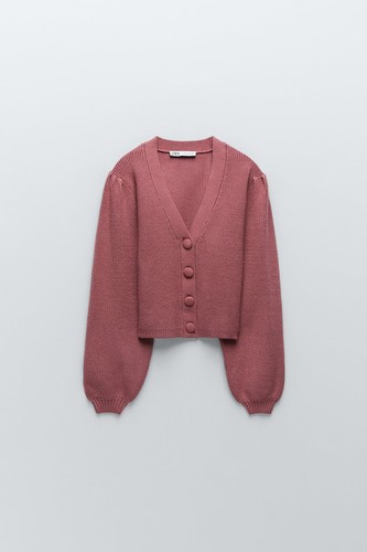 Zara puff sleeve - , cardigan