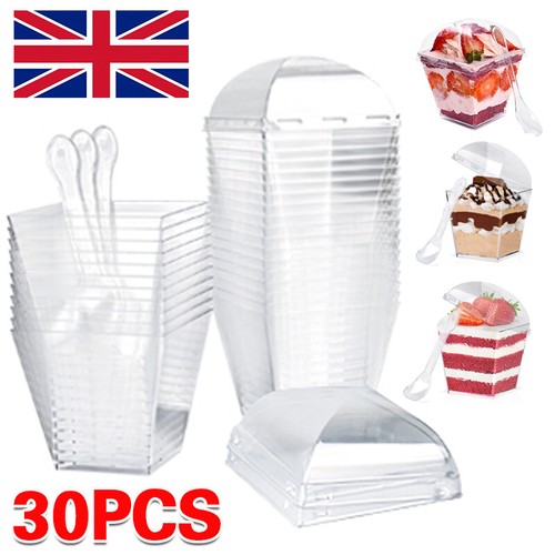 Pcs 200ml plastic dessert - 30,