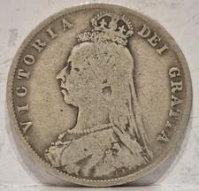 1888 Half Crown Queen Victoria