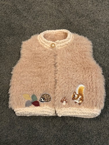 New hand knitted - beige, unisex