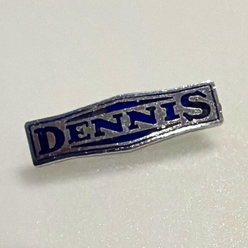Dennis metal pin badge silver - metal,