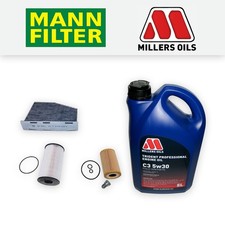SERVICE KIT for VW GOLF MK6 CABRIO 1.6 TDI OIL FUEL CABIN FILTERS +OIL 2011-2016
