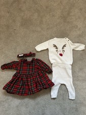 Christmas Outfit Pair 0-3M