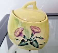 CARLTON WARE  SUGAR/JAM/SAUCE BOWL- CONVOLVULUS DESIGN