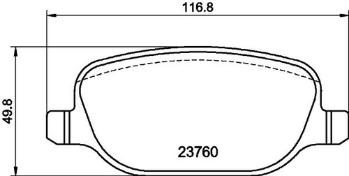 Don rear brake pad - brake,