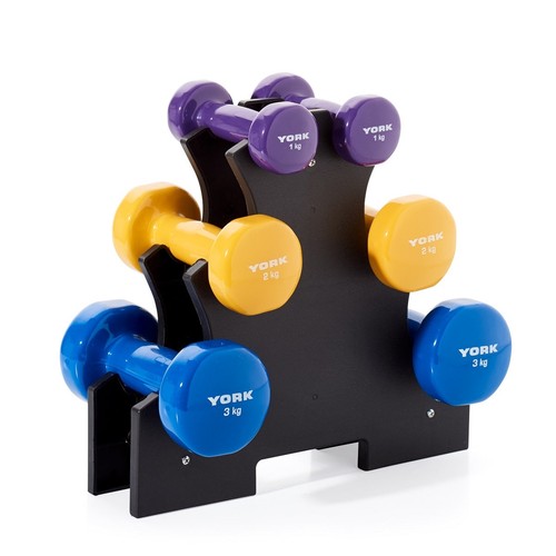 York 12kg vinyl dumbbell set - 12kg,