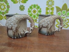 Pair 2 John Buck Studio Pottery 3D Giraffe Coffee Tea Mugs 8.5 cms Tall (0)