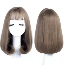 Bob Short Hair Wigs Natural Look in Cospaly Party Ladies Full Wig in Daily Apply