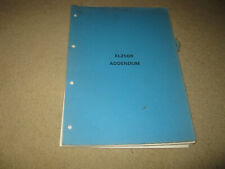 Honda Motorcycle Workshop Service Manual Bluey XL250R Addendum