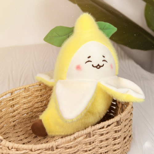 Peeled banana plush toy - peeled, |
