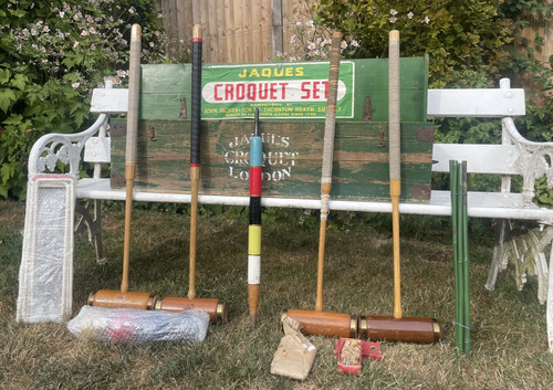Croquet set jaques with - set,