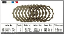 Set of 8 clutch trim discs