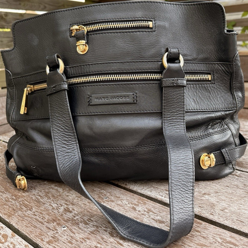 Marc jacobs black leather - black,