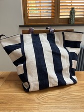 Marks And Spencer Striped Tote/Beach Bag. New Without Tags.