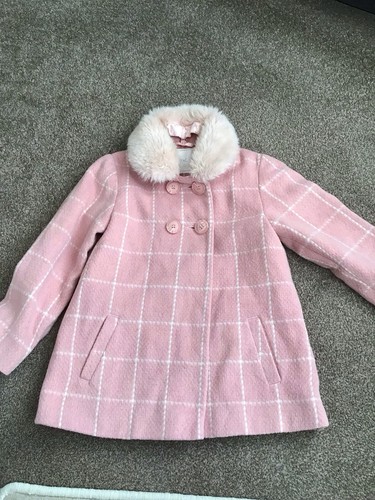 Next girls pink coat - pink, with