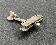Nostalgic Metal Fighter Bi-Plane Pin Badge. Lovely Condition. V15 106