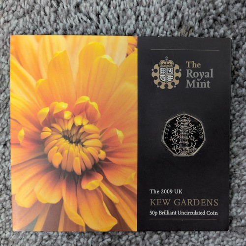 2009 kew gardens 50p sealed - kew,