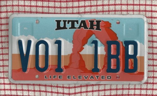 Utah american license number - utah,