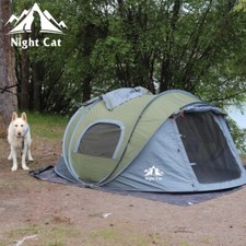 Automatic Instant Pop Up Tent 1-4 Man Camping Tent Family Outdoor Hiking Shelter