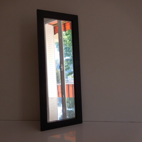 Rectangle mirror wood - wood, black