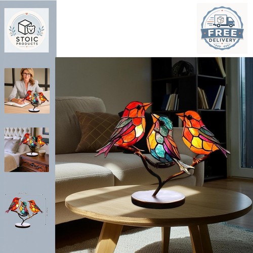 Colorful birds ornament - colorful,