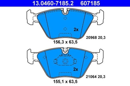 Disc brake pad set - disc, ate