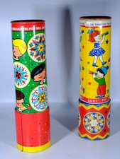 x2 Vintage 1950s Tin