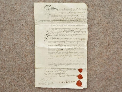1744 sudbury suffolk document - sudbury,