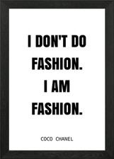 Coco Chanel quotes Framed Wall