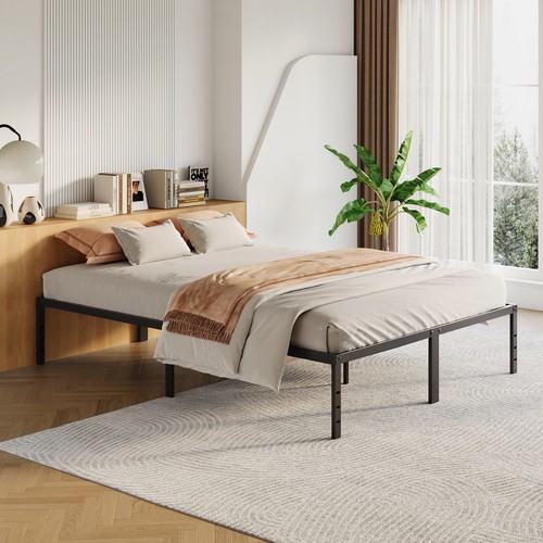 Single double metal bed frame - single,