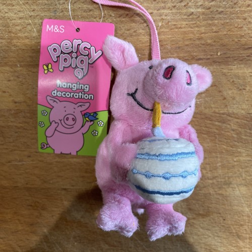 Percy pig holding birthday - percy,