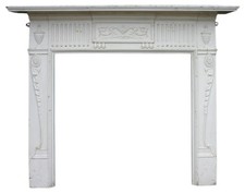 Antique cast iron fireplace