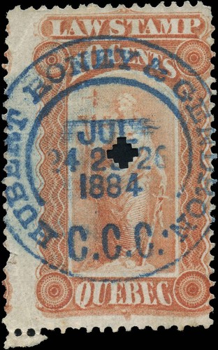 Canada used 10c van - f, dam